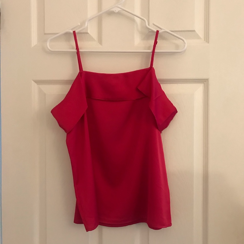 Express Cold Shoulder Fuchsia Camisole, size XS